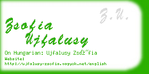 zsofia ujfalusy business card